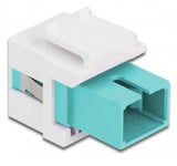 Keystone Modul Sc Simplex Buchse Zu Sc Simplex Buchse Aqua   Weiss