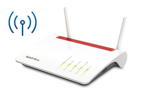 EAN 4023125028175 - Box FRITZ! 6890 LTE router inalámbrico Gigabit Ethernet Doble banda (2,4 GHz / 5 GHz) 4G Negro, Rojo, Bla imagen 1