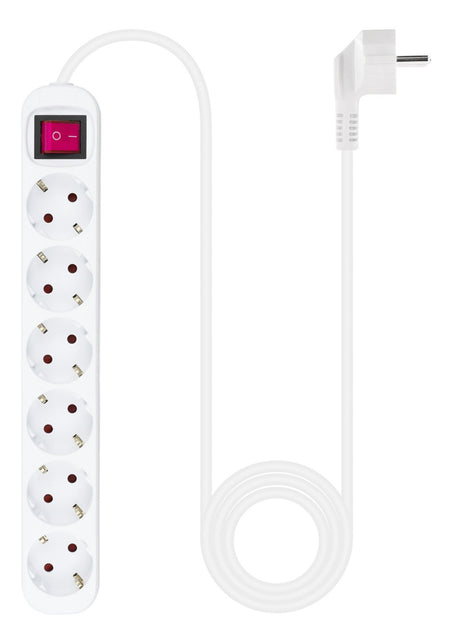 EAN 8433281010185 - Nanocable 10.37.0006 base múltiple 1,4 m 6 salidas AC Interior Blanco imagen 2