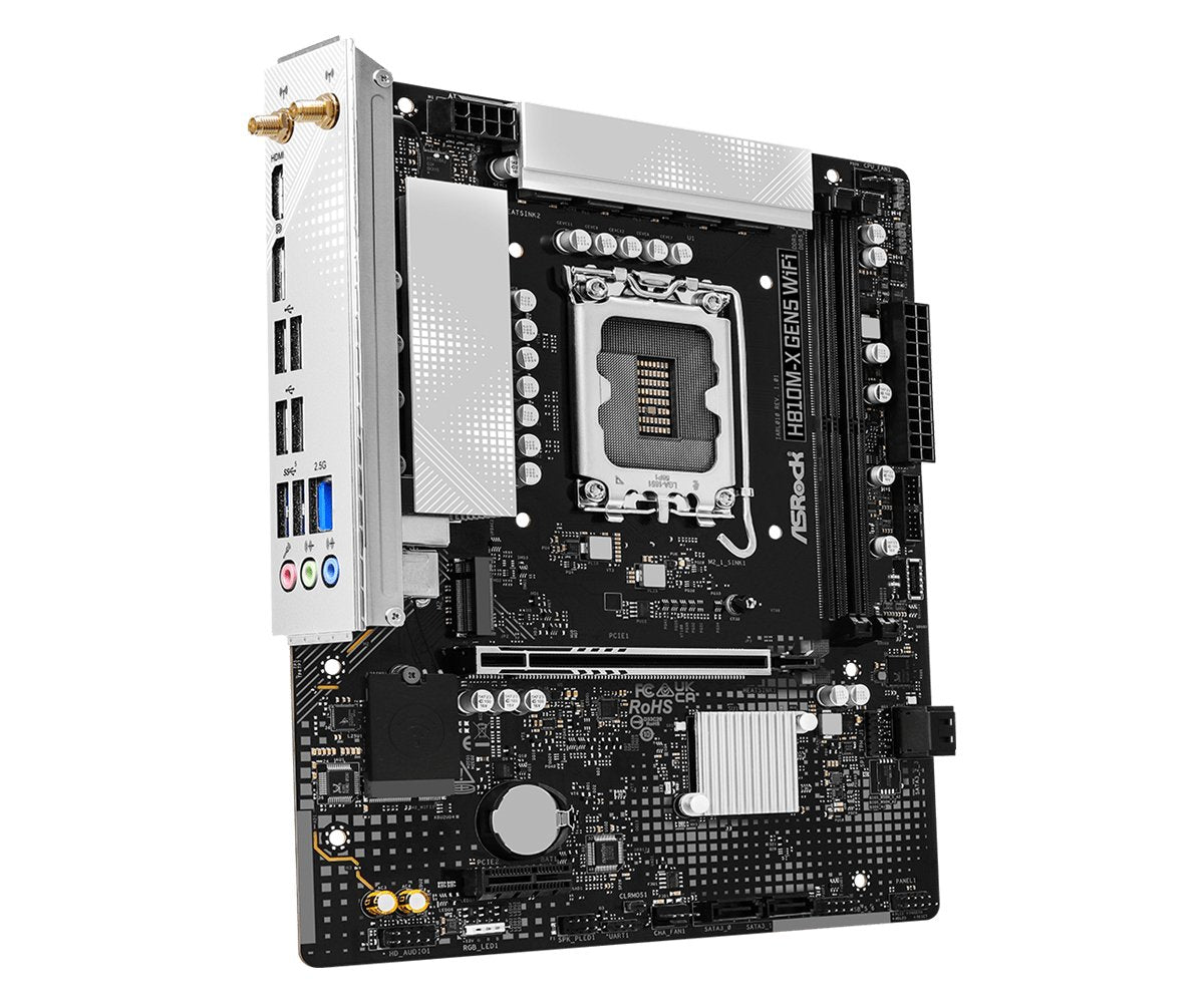Asrock H810m-X Gen5 Wifi Ddr5 Intel S1851 90-Mxbu80-A0uayz Retail