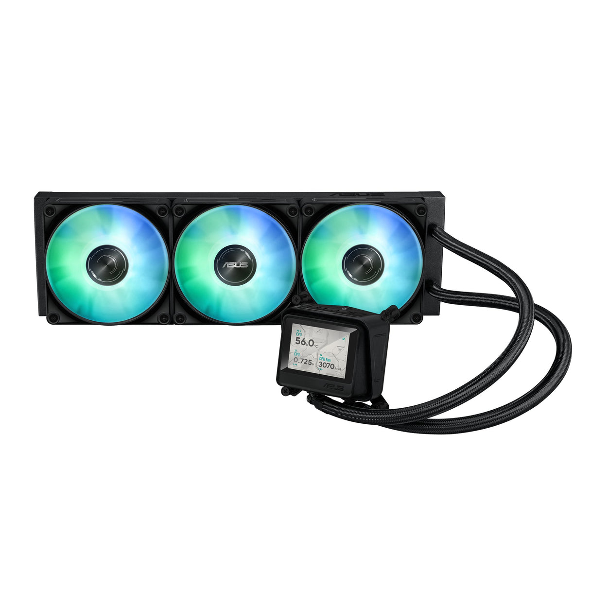 EAN 4711636154529 - ASUS MAX GAMING LC 360 ARGB LCD Procesador Sistema de refrigeración líquida todo en uno 12 cm Negro imagen 1