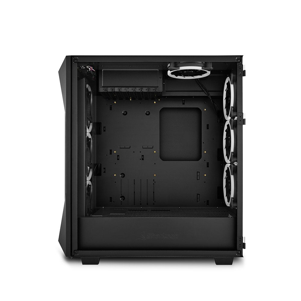 Caja Pc Sharkoon Rev300 2xusb3.0 Rgb Sin Fuente Negro