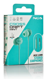 Auriculares Intrauditivos Ngs Cross Drift Con Micrófono Jack 3.5 Verdes