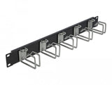 Delock 19" Panel De Gestión De Cables Negro