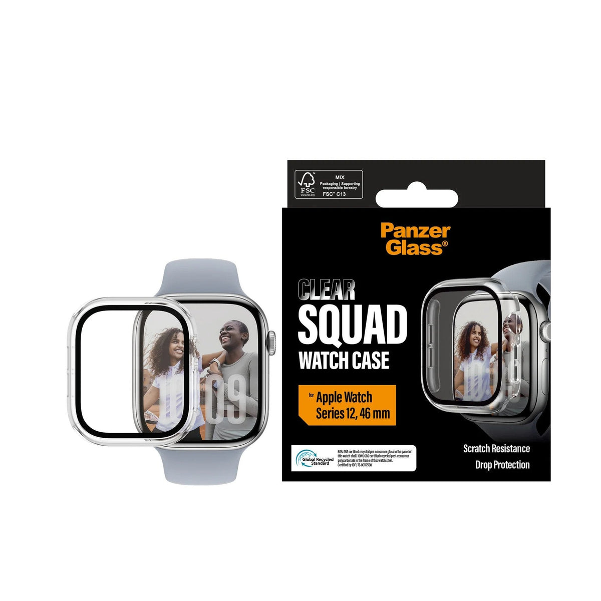 Panzerglass Full Body Case Transparentee Apple Watch Series 12/ New 46mm