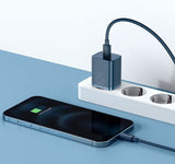 Baseus Travel Charger Set Super Si 1c Pd Fast Charger 20w Blue Eu (Ccsup-B03)