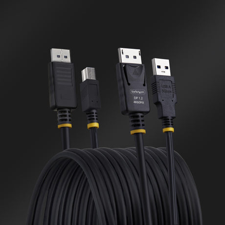 EAN 0065030912839 - StarTech.com DU12210-KVM-CABLE cable para video, teclado y ratón (kvm) Negro 3,1 m imagen 5
