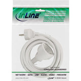 Cable De Extensión De Alimentación Inline Tipo F Blanco 2m