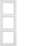 Berker 10136089 Rahmen 3fach Q.1 Polarweiss, Samt