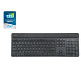 Targus Ecosmart Teclado Captación De Energía Sostenible Antimicrobiano Luz Trasera Inalámbrico Bluetooth 5.0 Qwerty Nórdico Interruptor: Tecla De Tijera Negro Recycled Packaging