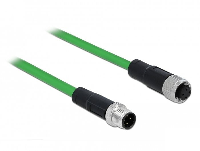 Delock Netzwerkcable M12 4 Pin D-Kodiert Stecker Zu Buchse Tpu 5 M