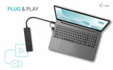 I-Tec Usb-C Hub 2+2x Usb-C/A   Perp Usb-C Metal Hub 2xusb-C 2xusb-A