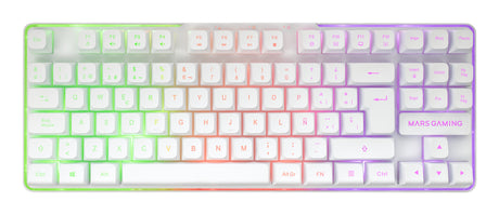 EAN 8435693111832 - Mars Gaming MCPWTKLWES teclado Ratón incluido Juego RF inalámbrica + USB QWERTY Español Blanco imagen 4
