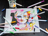 Stabilo Creative Set Arty (12 Point 88, 8 Colores De Pen 68 Brusht Y 16 Colores De Aquacolor) Colores Surtidos En Caja De Metal