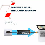 Canyon Hub Ds-13 7en1 4k Usb-C Transparente Gris Espacio