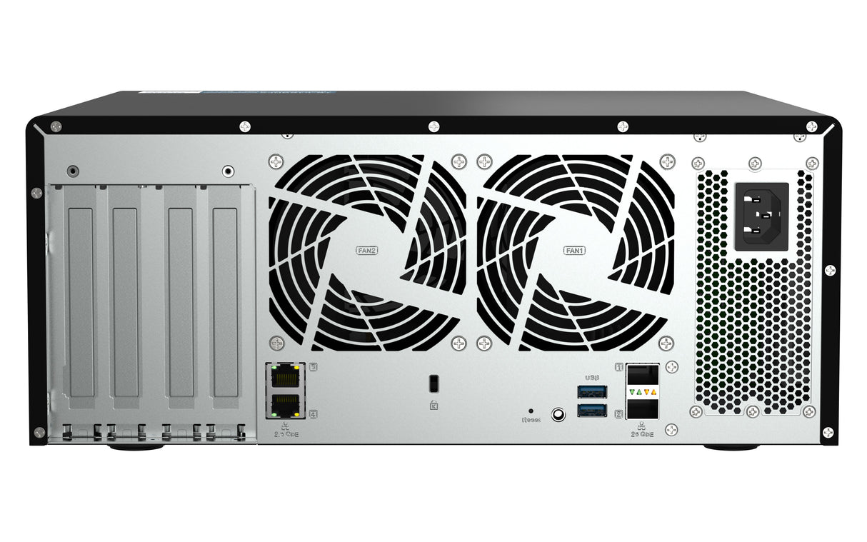 EAN 4711103080511 - QNAP TS-h1290FX NAS Torre EPYC 7232P 64 GB DDR4 0 TB QuTS hero Negro imagen 6