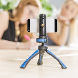 Mantona 21405 Tripode Smartphone/Cámara Digital  Negro, Azul