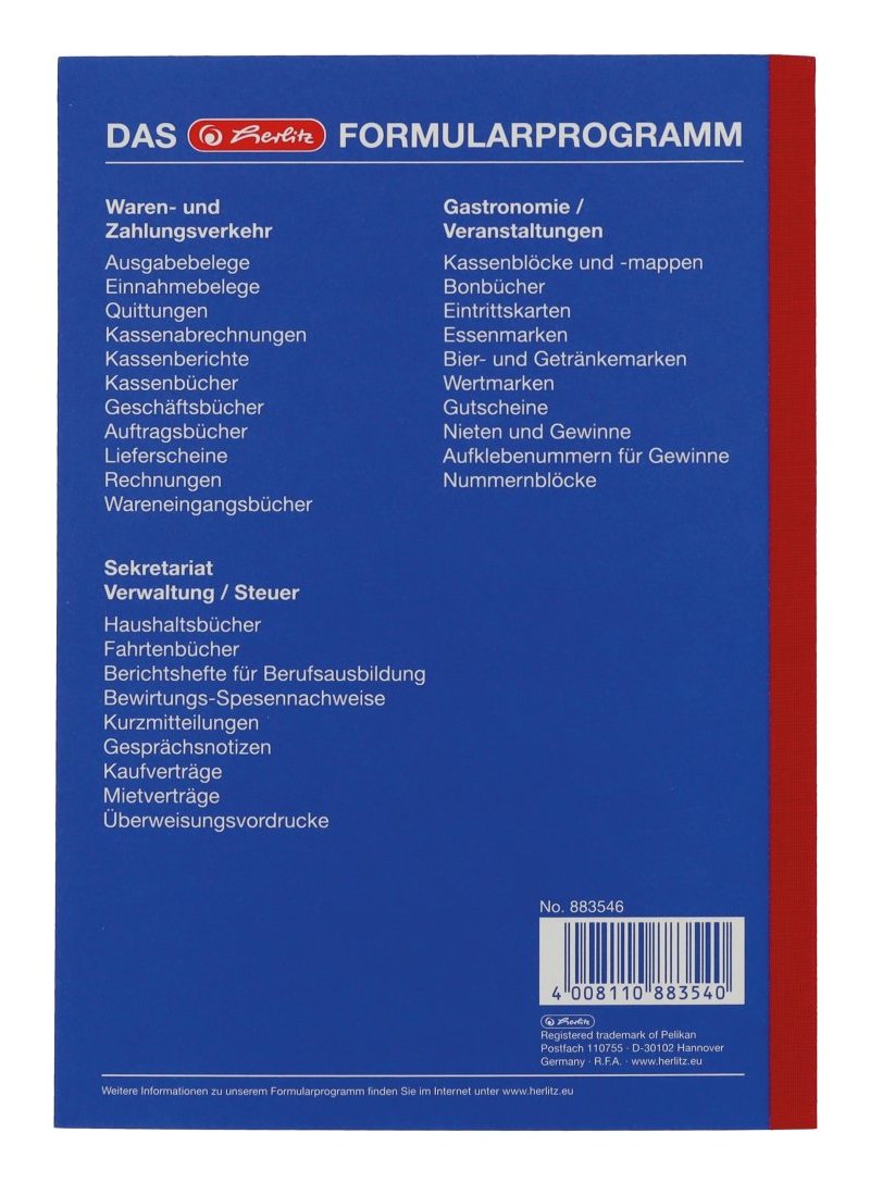 Herlitz Lieferscheinhch A5 205 3x40 Bl. Selbmdurchschreibe