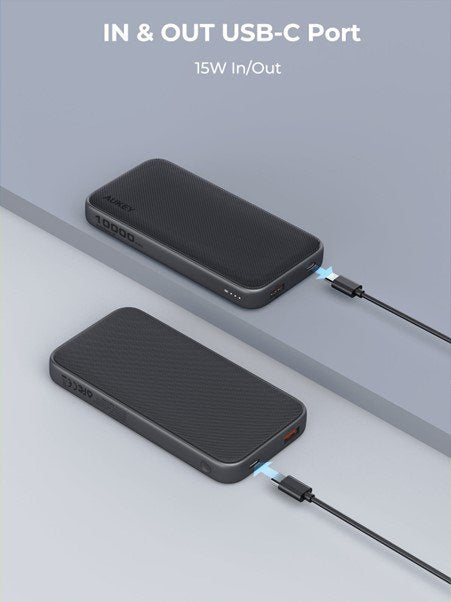 Aukey 10 000 Mah Usb-C 15w Pb-Y46