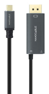 Cable Usb-C/M - Displayport/M+Usb-C/H, Negro 1.8 M