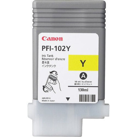 EAN 4960999299808 - Canon PFI-102Y cartucho de tinta Original Amarillo imagen 1