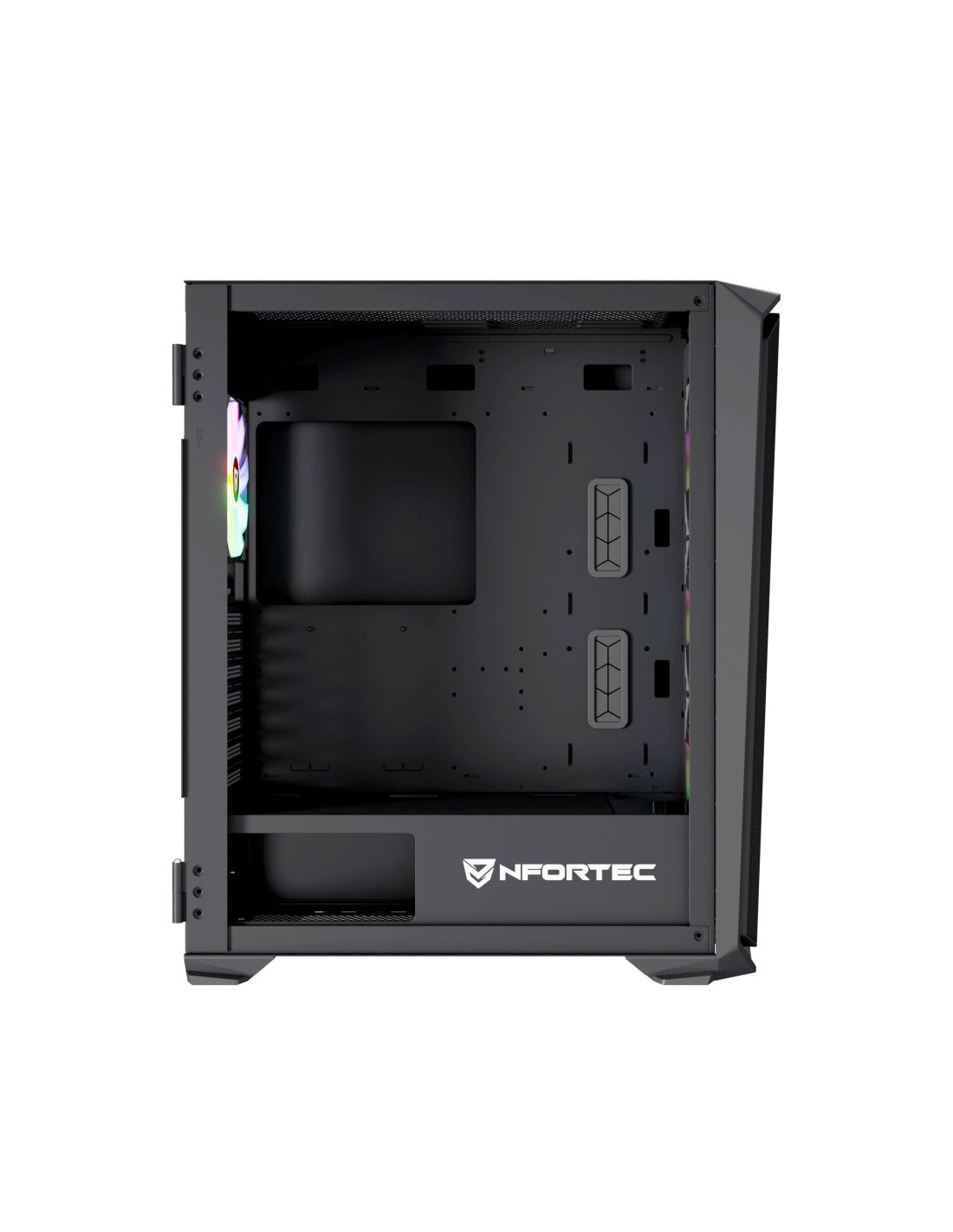EAN 8435443721861 - Nfortec NF-CS-KRATERX-B carcasa de ordenador Midi Tower Negro imagen 2