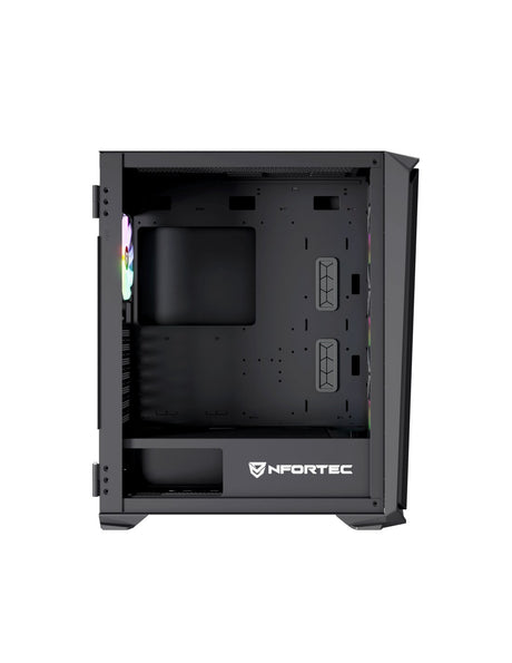 EAN 8435443721861 - Nfortec NF-CS-KRATERX-B carcasa de ordenador Midi Tower Negro imagen 2