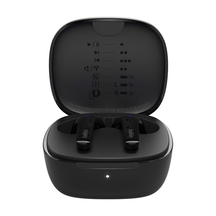 Auriculares  Belkin Soundform Motion Auriculares True Wireless Stereo [Tws] Dentro De Oído Llamadas/Música/Deporte/Uso Diario Bluetooth Negro