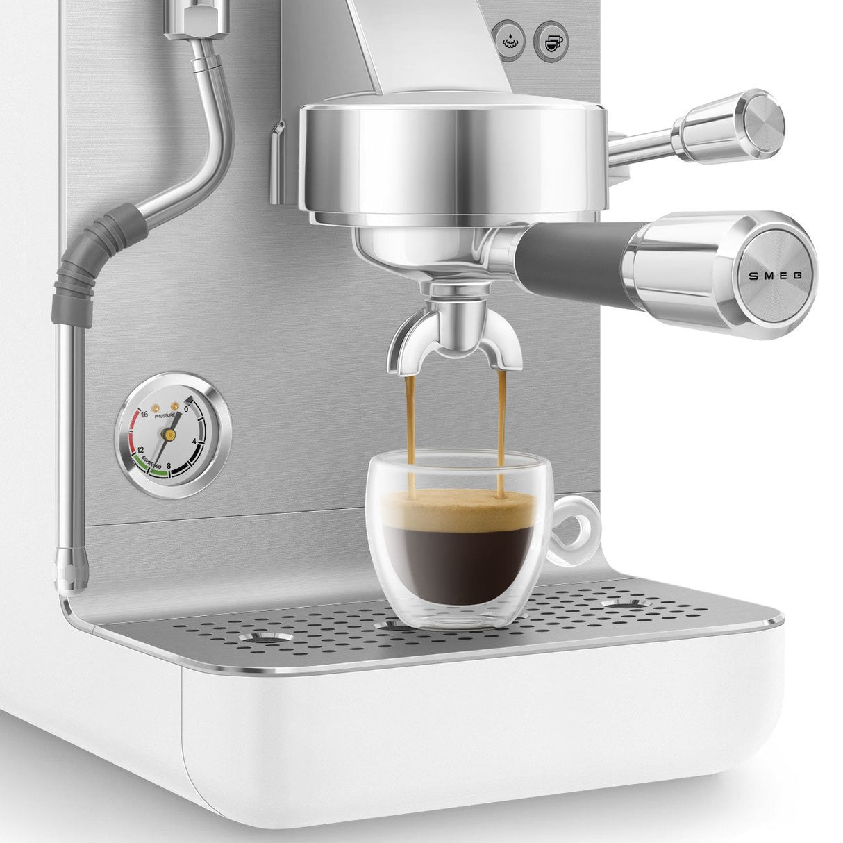 Smeg Espresso Coffee Machine Collection White Emc02whmeu