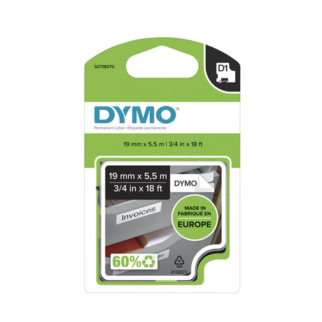 EAN 5411313169608 - DYMO D1 Durable - Black on White - 19mm cinta para impresora de etiquetas Negro sobre blanco imagen 2