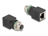 Delock M12 Adaptador A-Kodiert 8 Pin Hembra A Rj45