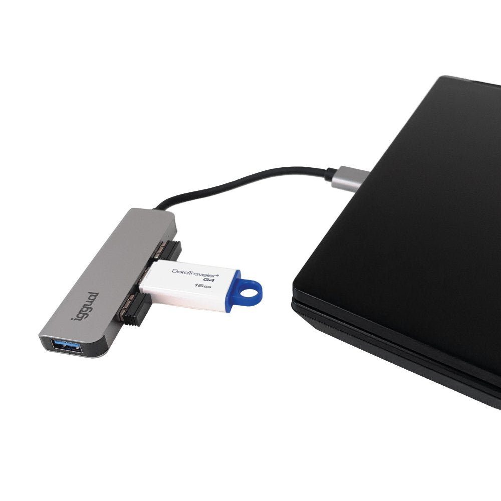 EAN 8435364319246 - iggual IGG319246 hub de interfaz USB 3.2 Gen 1 (3.1 Gen 1) Type-C 5000 Mbit/s Plata imagen 12