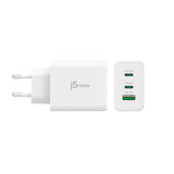J5create Jup3365e-En Cargador Usb-C® De 65w Gan De 3 Puertos - Ue