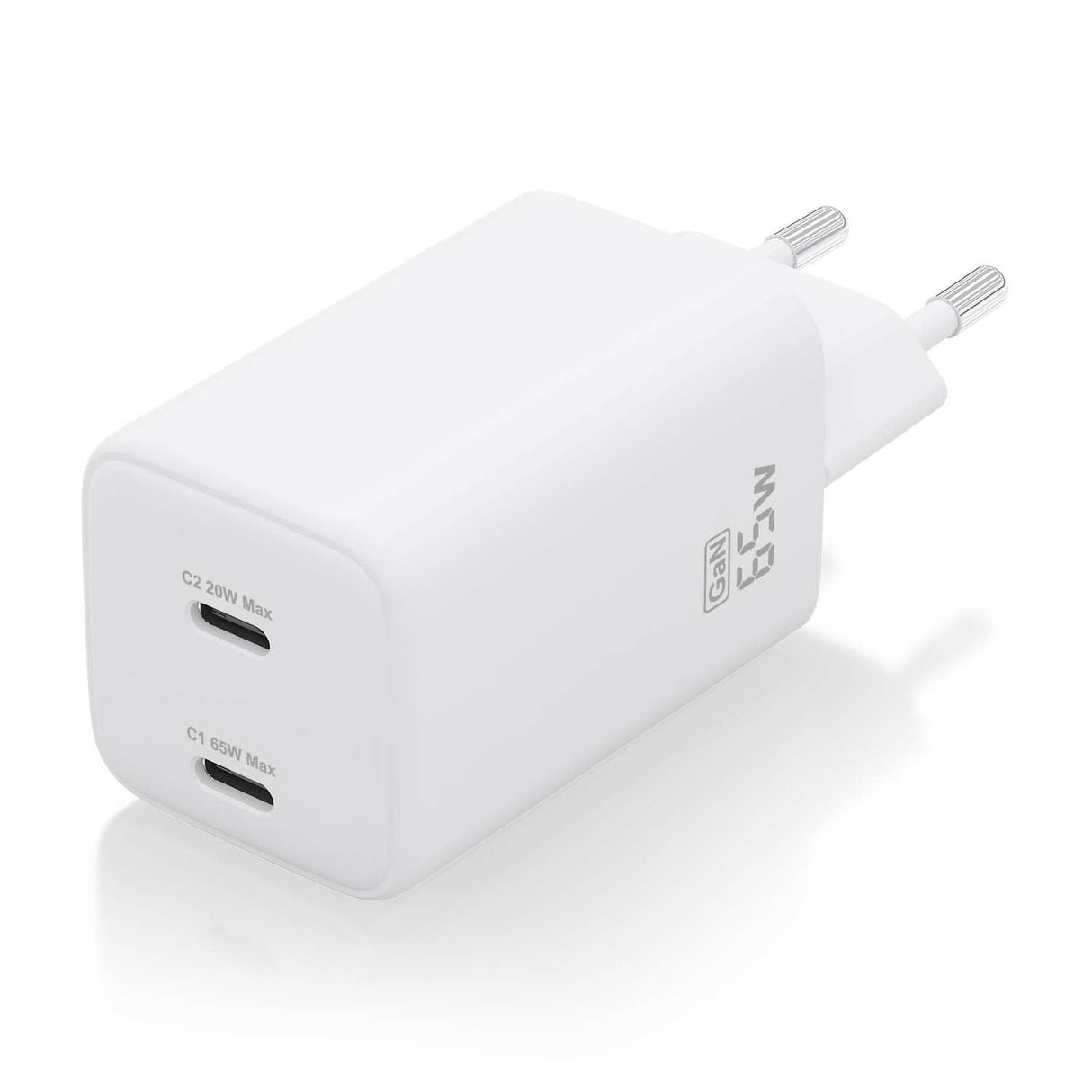 Aisens Cargador Gan 65w, 2xusb-C Pd3.0 Qc4.0, Blanco