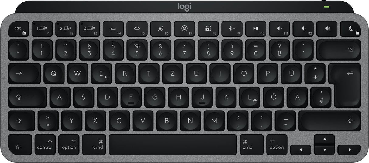 Logitech Mx Keys Mini For Mac Teclado Hogar Oficina Bluetooth Qwertz Alemán Negro, Gris