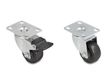 Delock 66754 Rueda Giratoria De Alta Resistencia Ø 50 Mm Capacidad De Carga Hasta 400 Kg Juego 2 X 2 Piezas
