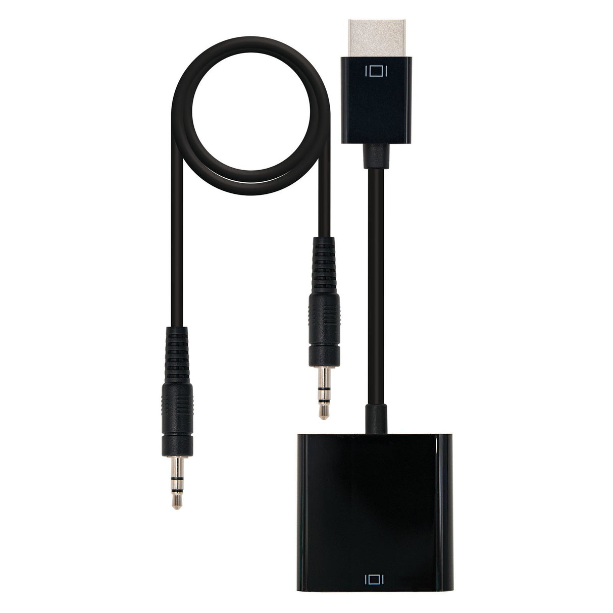EAN 8433281006904 - Nanocable 10.16.2001-BK adaptador de cable de vídeo 0,1 m imagen 1