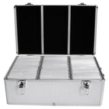 Mediarange Box77 Funda Para Discos Ópticos Maleta Rígida 500 Discos Plata
