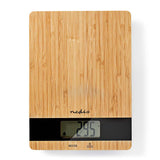 Nedis Bascula De Cocina  Digital  Madera / Plastico  Marron
