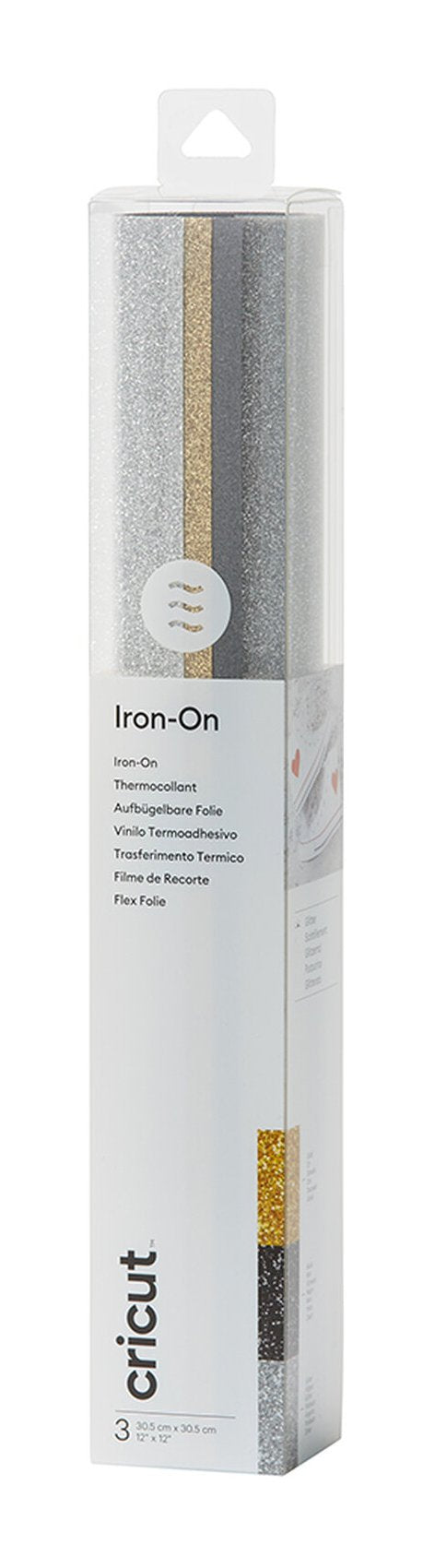 Cricut Glitter Iron-On 30x30cm 3-Sheet Sampler (Basics)