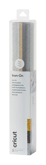 Cricut Glitter Iron-On 30x30cm 3-Sheet Sampler (Basics)