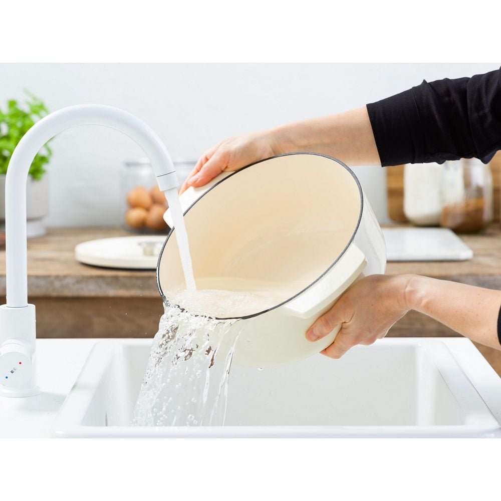 Kitchenaid Bräter Mit Deckel Gusseisen 26cm, Creme