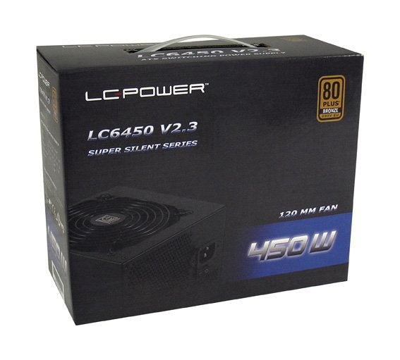 Fuente De Alimentación Lc-Power Lc6450 V2.2 450 W 20+4 Pin Atx Atx Negro