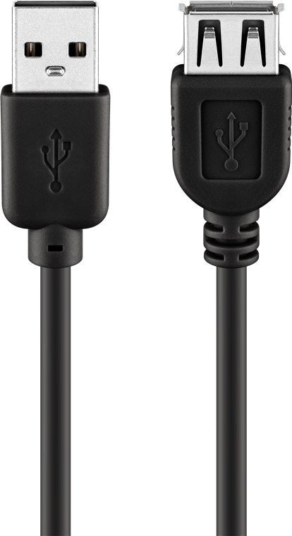 Usb2.0 A-A (St-Bu) 5m Extensión Negro