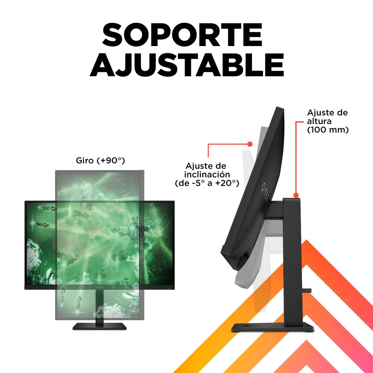 Monitor Hp Omen 27q Qhd Ips 165hz 1ms Gaming 68,6 Cm 27" Displayport, Hdmi, Hdr 400, Pivote, 165 Hz