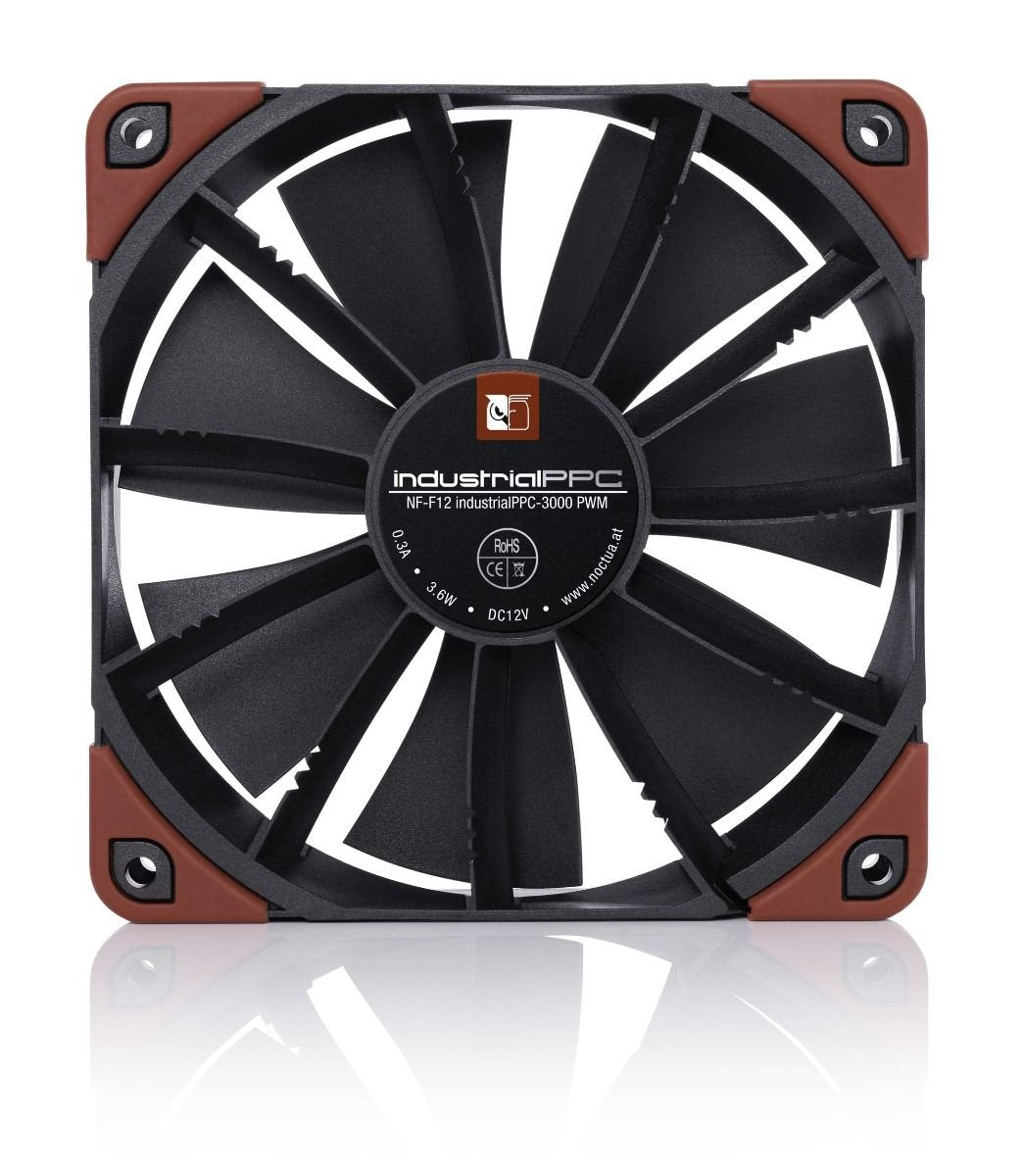 EAN 4716123315414 - Noctua NF-F12 industrialPPC-3000 PWM Carcasa del ordenador Ventilador 12 cm Negro, Marrón imagen 4
