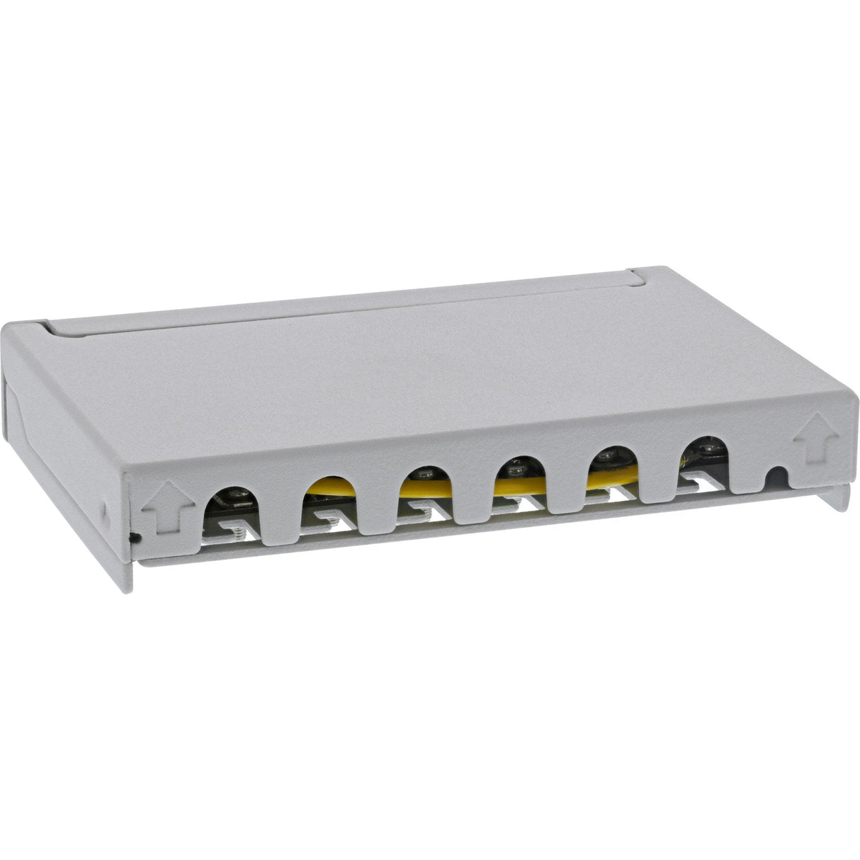 Inline® Patch Panel Cat.6a 0.5u 6-Port, For Table/Wall/Rail, With Dust Projoection, Gris