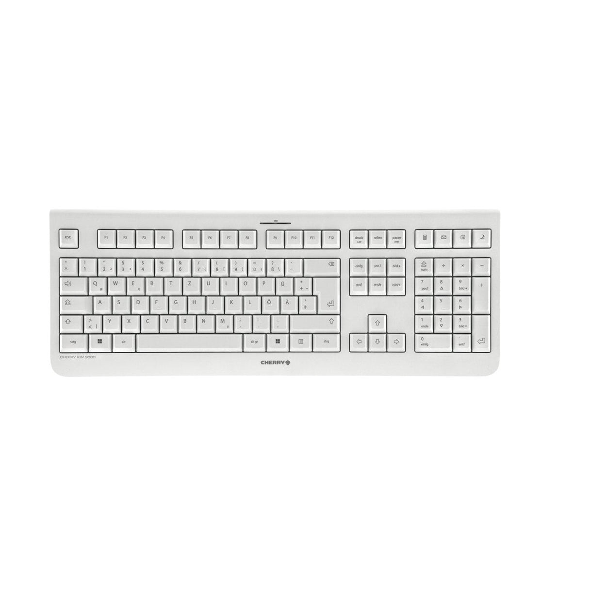 Teclado Alemán Cherry Kw 3000 Rf Inalámbrico Qwertz Blanco