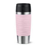 Taza Térmica Emsa Travel Mug  Waves Rosa Claro/Acero Inoxidable, 0,36 Litros N2021400