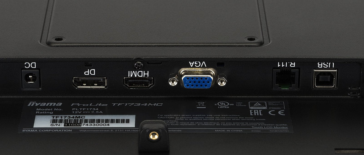 Monitor Iiyama 17 Pl Tf1734mc-B7x Touch 5:4 Vga Hdmi Dp Usb 5ms Ip65